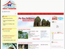 Tablet Screenshot of hoiandailytours.com